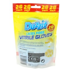 Duzzit Disposable Nitrile Gloves 20 Pack